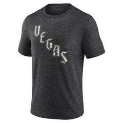 Vegas Golden Knights Wraparound Tri-Blend T-Shirt Charcoal