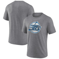 Winnipeg Jets - Wraparound Tri-Blend T-Shirt Heather Gray