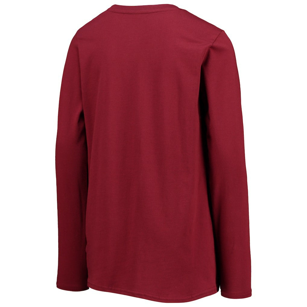 Washington Commanders Youth Secondary Logo Long Sleeve T-Shirt Burgundy - NFL