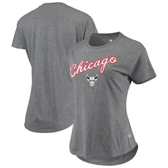 NBA - Chicago Bulls Sportiqe Women's City Edition Phoebe Tri-Blend T-Shirt - Heathered Gray