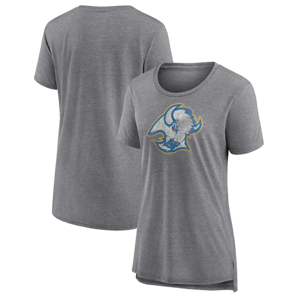 Buffalo Sabres - Women's Slow Whistle Tri-Blend T-Shirt Gray