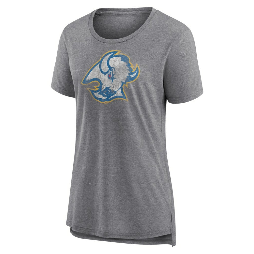 Buffalo Sabres - Women's Slow Whistle Tri-Blend T-Shirt Gray