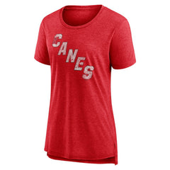 Carolina Hurricanes - Women's Slow Whistle Tri-Blend T-Shirt Red