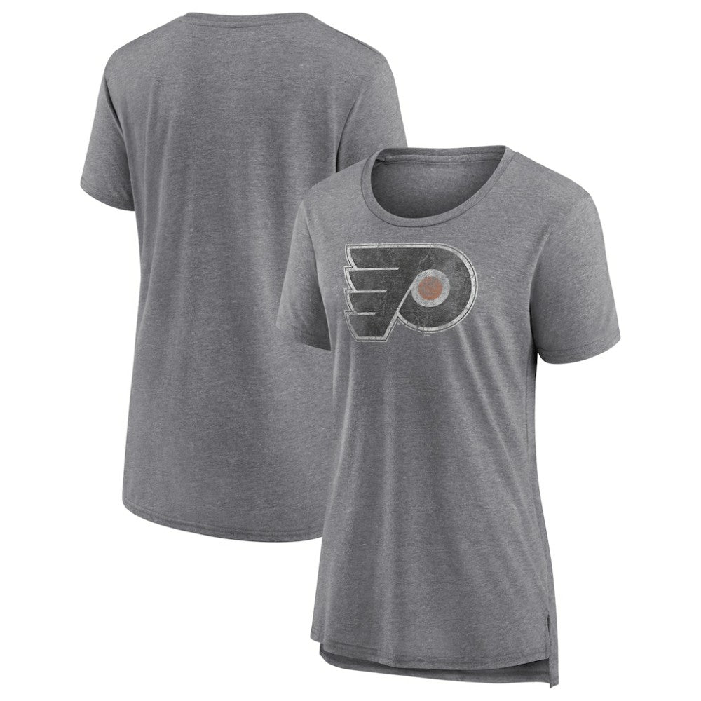 Philadelphia Flyers - Women's Slow Whistle Tri-Blend T-Shirt Gray