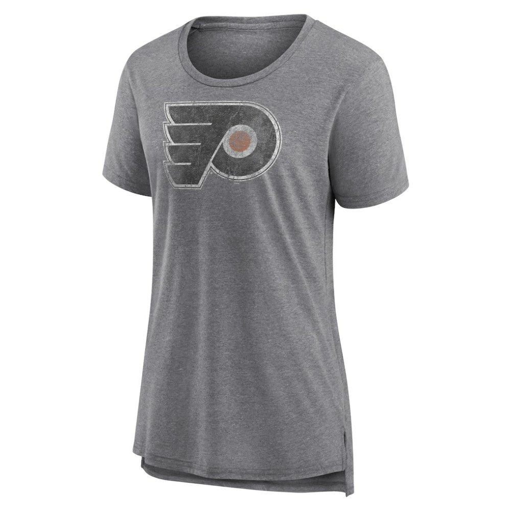 Philadelphia Flyers - Women's Slow Whistle Tri-Blend T-Shirt Gray