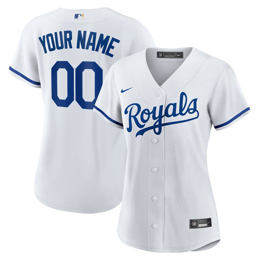 Kansas City Royals Nike Women's Replica Custom Jersey - White | MLB Jerseys