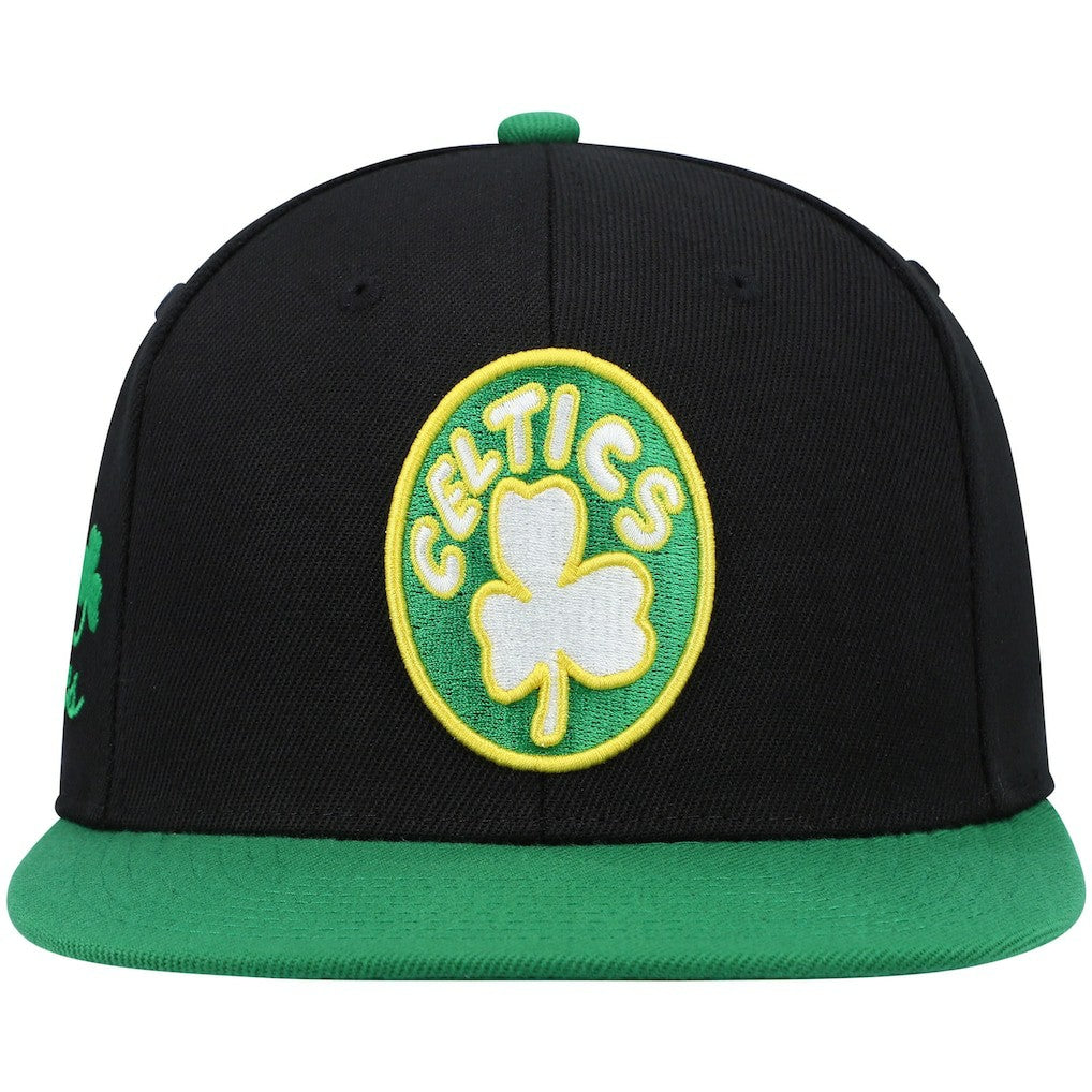 Mitchell & Ness - Boston Celtics Hardwood Classics Snapback Hat - Black/Kelly Green