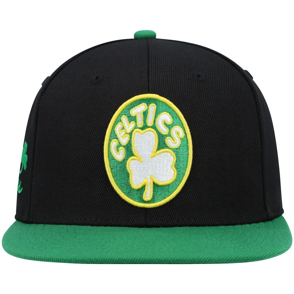 Mitchell & Ness - Boston Celtics Hardwood Classics Snapback Hat - Black/Kelly Green