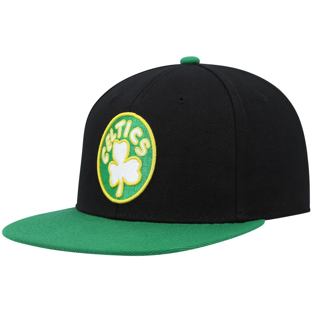 Mitchell & Ness - Boston Celtics Hardwood Classics Snapback Hat - Black/Kelly Green