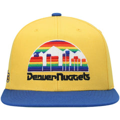 Mitchell & Ness - Denver Nuggets Hardwood Classics Snapback Hat - Gold/Royal