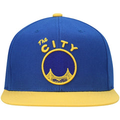 Mitchell & Ness - Golden State Warriors Hardwood Classics Snapback Hat - Royal/Gold