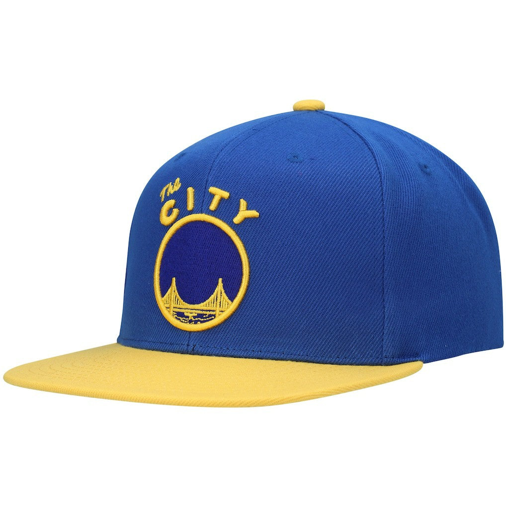 Mitchell & Ness - Golden State Warriors Hardwood Classics Snapback Hat - Royal/Gold