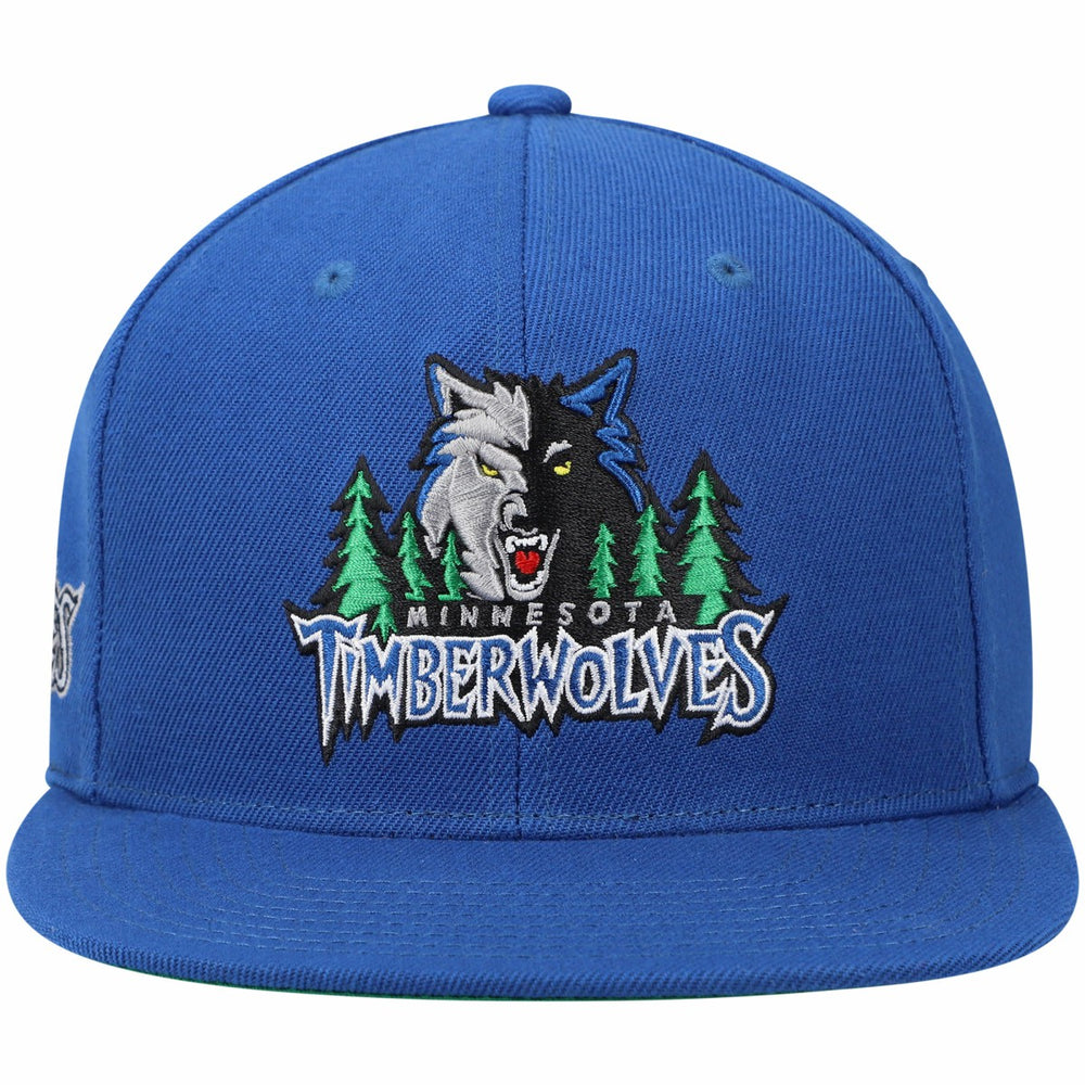 Mitchell & Ness - Minnesota Timberwolves Hardwood Classics Snapback Hat - Blue