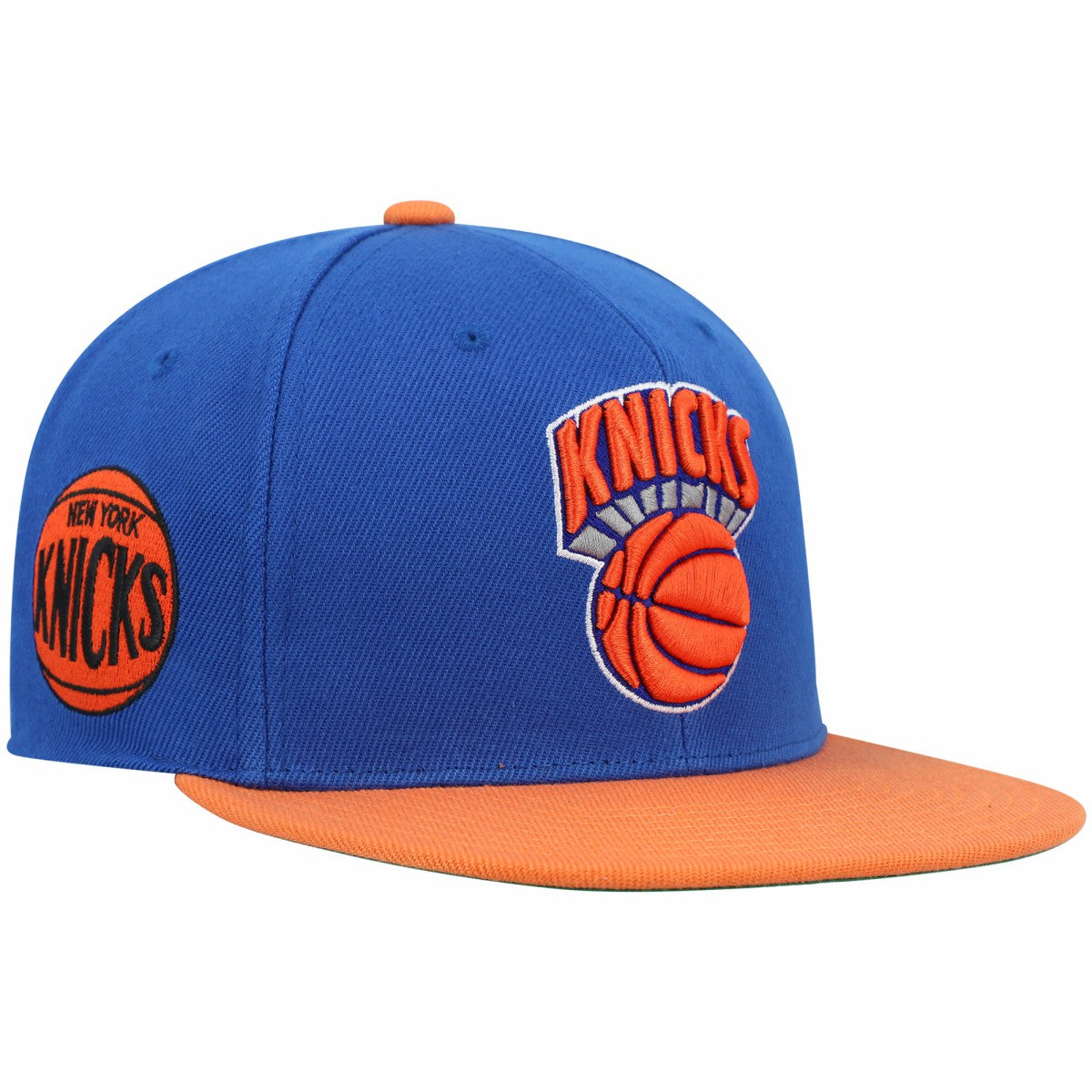 Mitchell & Ness - New York Knicks Hardwood Classics Snapback Hat - Blue/Orange