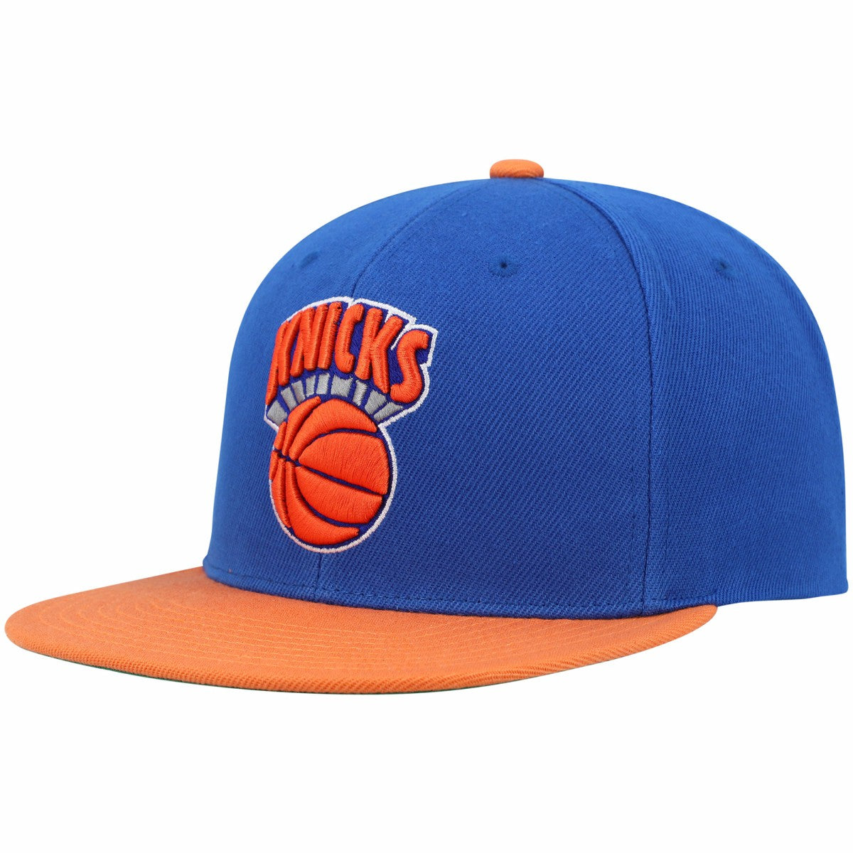Mitchell & Ness - New York Knicks Hardwood Classics Snapback Hat - Blue/Orange
