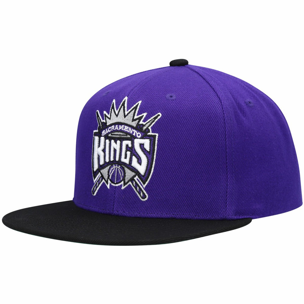 Mitchell & Ness - Sacramento Kings Hardwood Classics Snapback Hat - Purple/Black