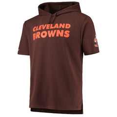 Cleveland Browns Game Day Hoodie T-Shirt Brown - Mitchell & Ness
