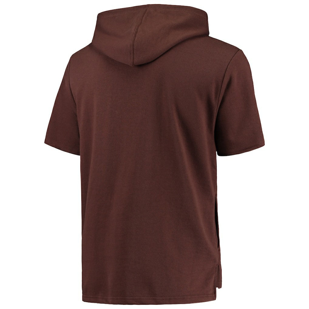 Cleveland Browns Game Day Hoodie T-Shirt Brown - Mitchell & Ness