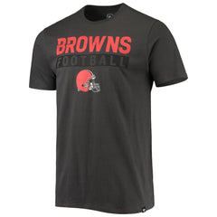 Cleveland Browns '47 Dark Ops Super Rival T-Shirt Charcoal - 47 brand