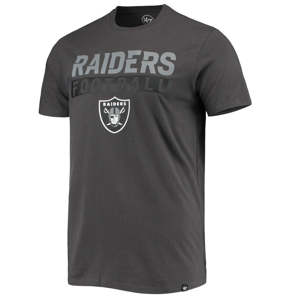 Las Vegas Raiders '47 Dark Ops Super Rival T-Shirt Charcoal - 47 brand