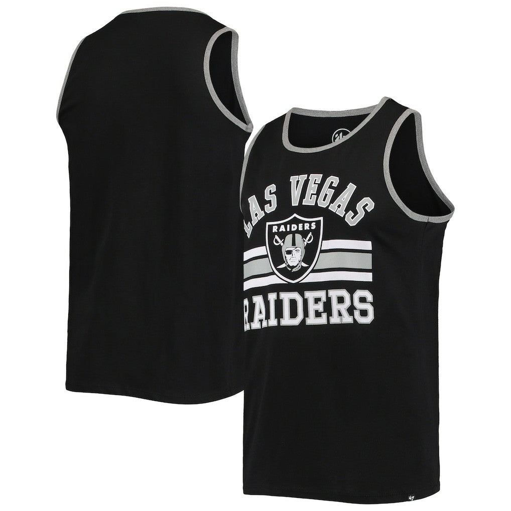 Las Vegas Raiders '47 Edge Super Rival Tank Top Black - 47 brand