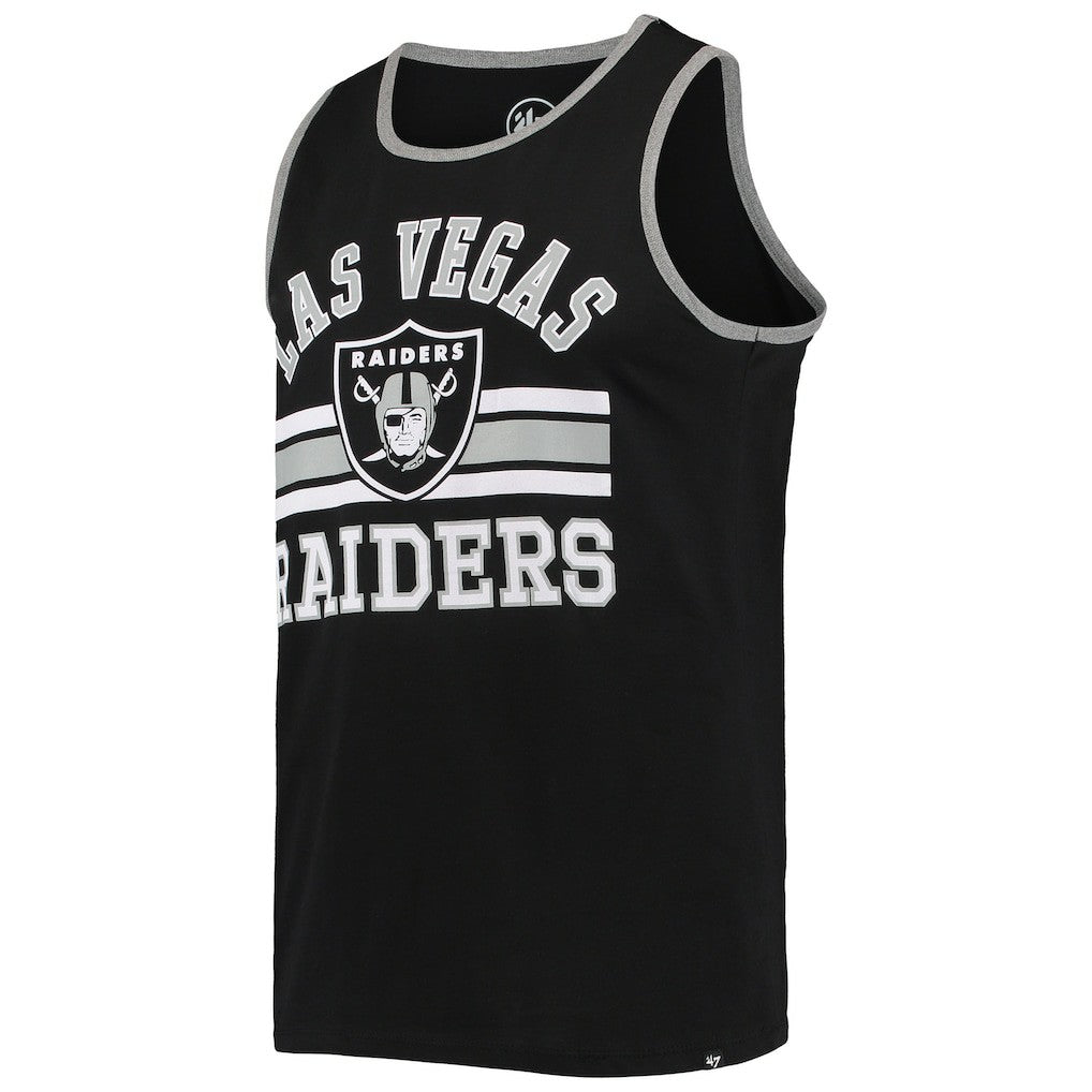 Las Vegas Raiders '47 Edge Super Rival Tank Top Black - 47 brand
