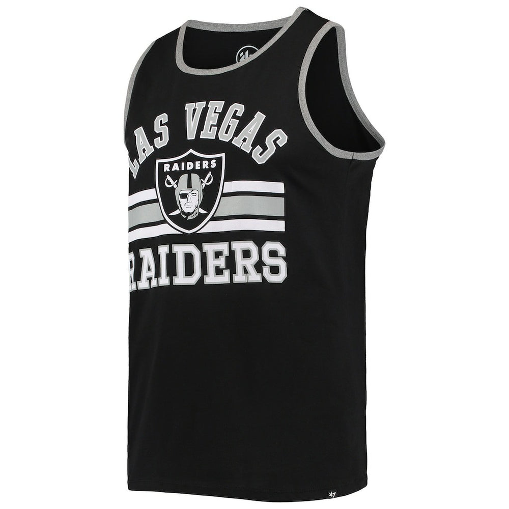Las Vegas Raiders '47 Edge Super Rival Tank Top Black - 47 brand