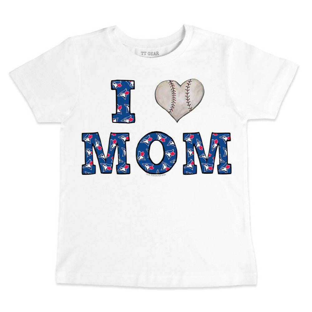 Toronto Blue Jays Tiny Turnip Youth Heart Mom T-Shirt Sale