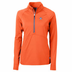 Houston Astros Cutter & Buck Women's Adapt Eco Knit Stretch Half-Zip Pullover Top Near Me