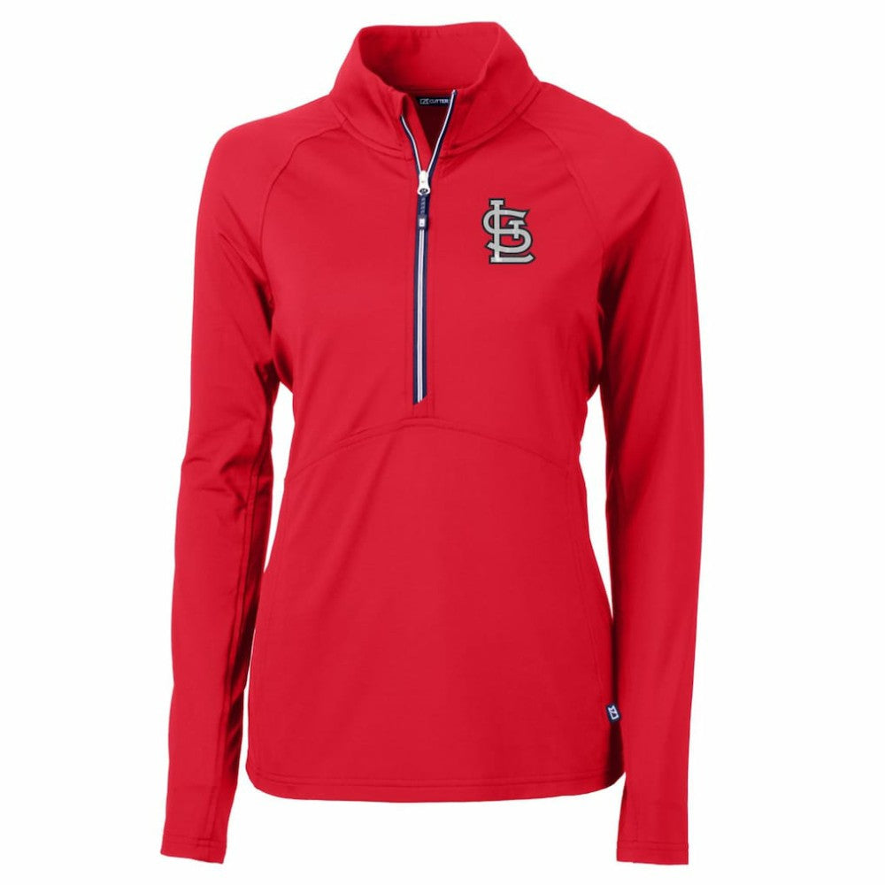 St. Louis Cardinals Cutter & Buck Women's Adapt Eco Knit Stretch Half-Zip Pullover Top Near Me