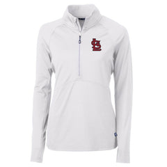 St. Louis Cardinals Cutter & Buck Women's Adapt Eco Knit Stretch Half-Zip Pullover Top Lifestyle