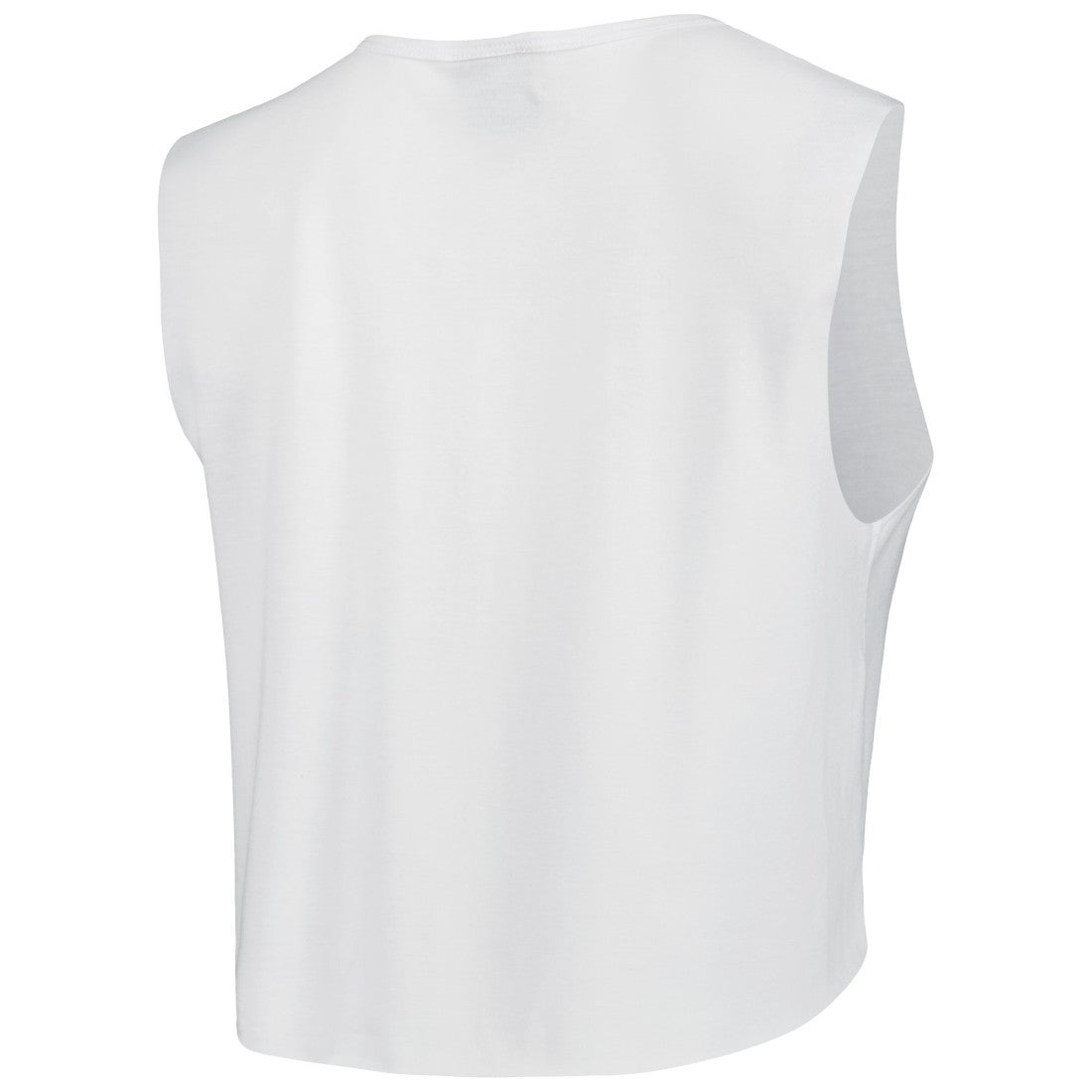 Tampa Bay Buccaneers Cuce Women's Sequin Tri-Blend Cropped Tank Top White - NFL