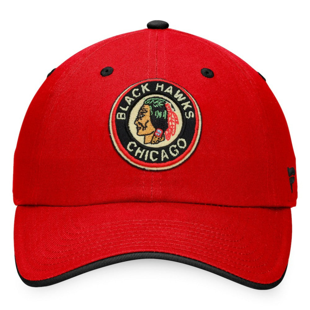 Chicago Blackhawks Fanatics Original Six Adjustable Hat Red