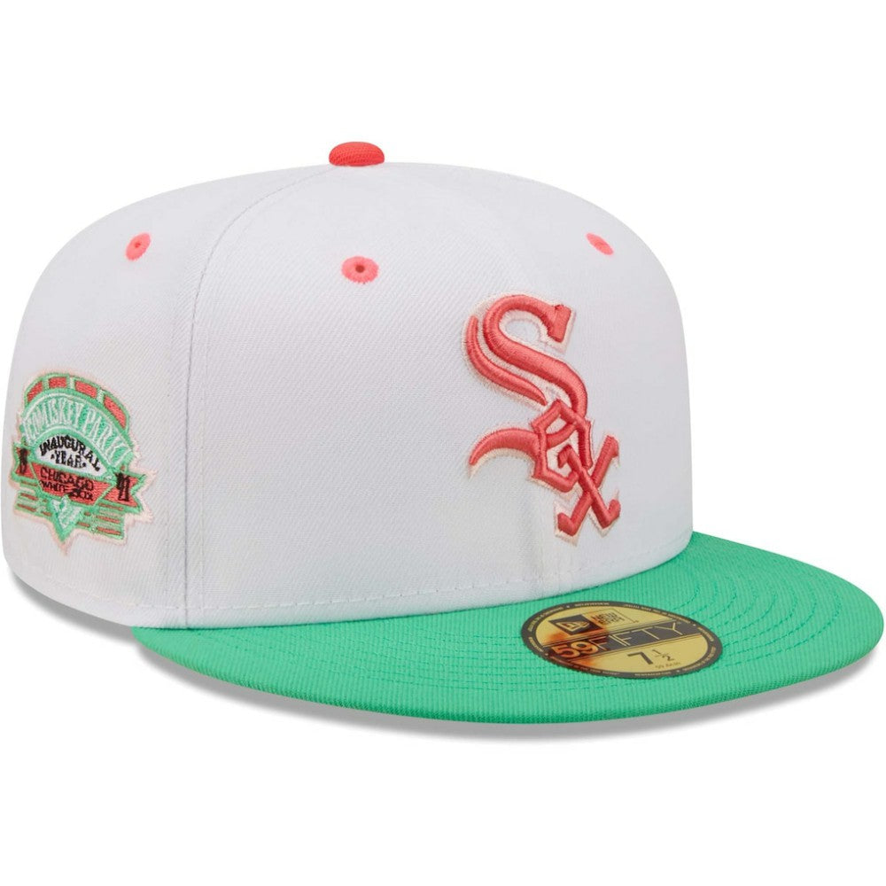 Chicago White Sox New Era Inaugural Season at Comiskey Park Watermelon Lolli 59FIFTY Fitted Hat for sale