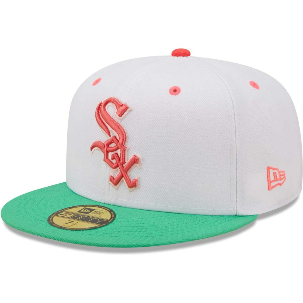 Chicago White Sox New Era Inaugural Season at Comiskey Park Watermelon Lolli 59FIFTY Fitted Hat for sale
