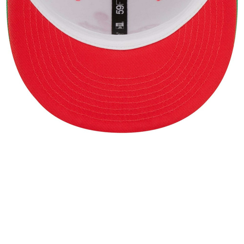 Los Angeles Dodgers New Era 50th Anniversary in Los Angeles Watermelon Lolli 59FIFTY Fitted Hat On Sale