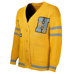 NBA - Atlanta Hawks NBA x Keiser Clark No Caller ID Button-Up Cardigan - Yellow/Gray