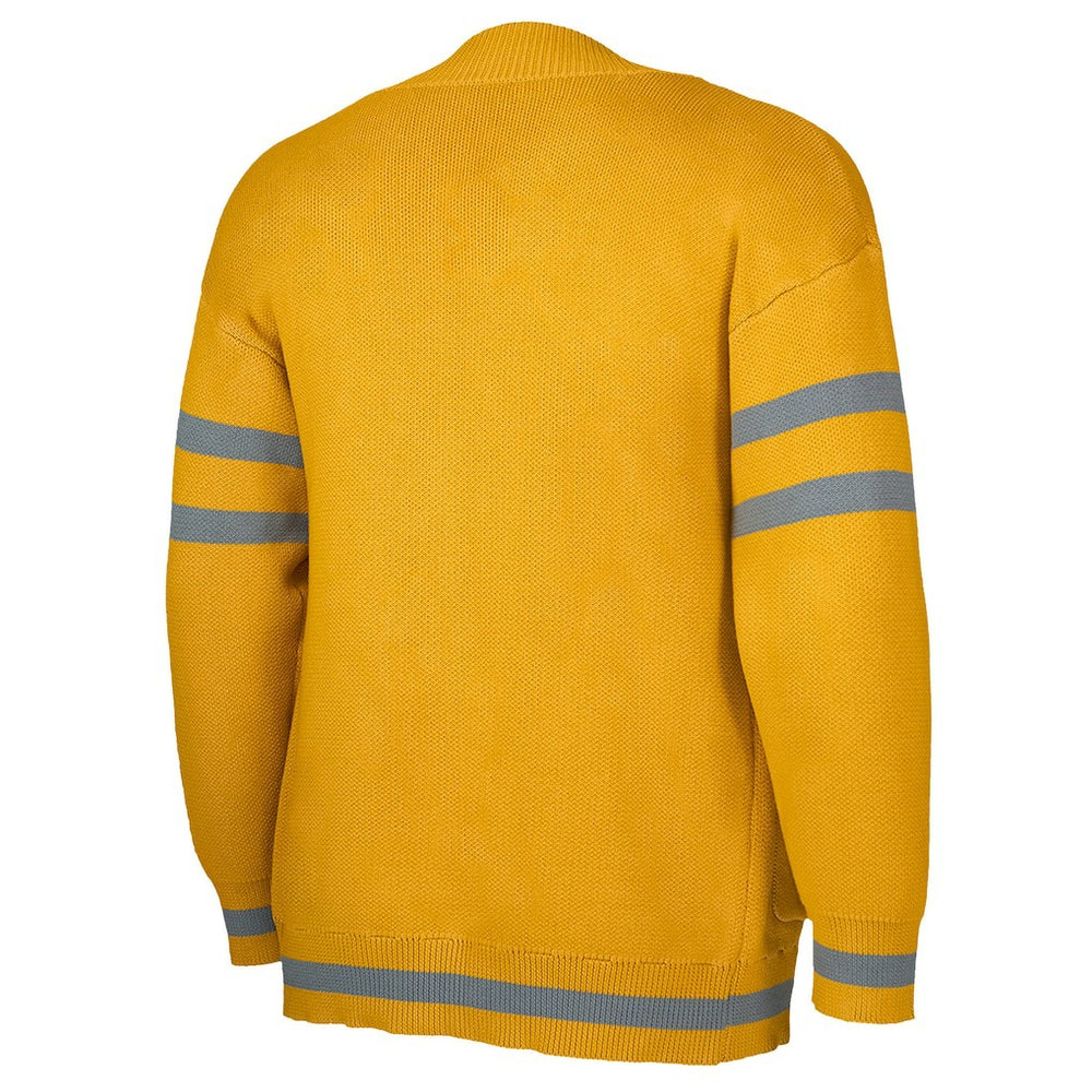 NBA - Atlanta Hawks NBA x Keiser Clark No Caller ID Button-Up Cardigan - Yellow/Gray