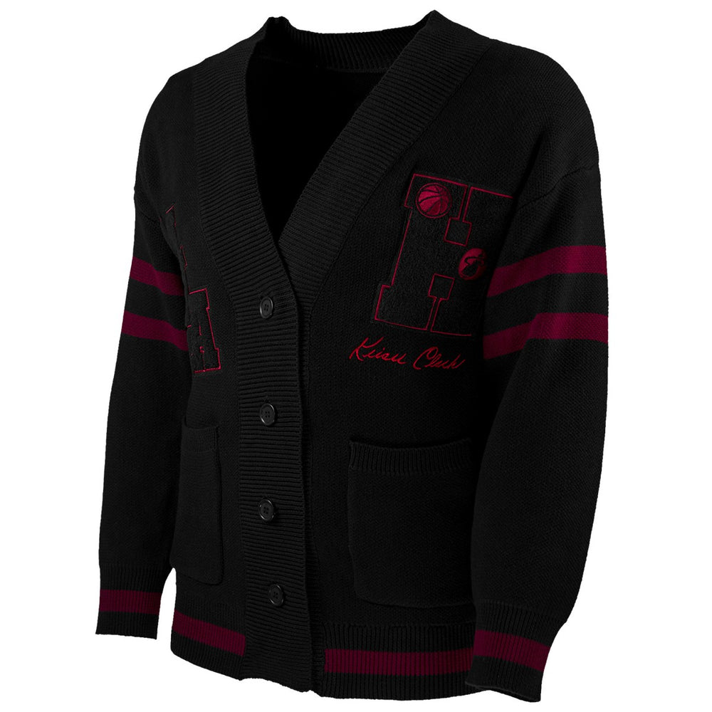 NBA - Miami Heat NBA x Keiser Clark No Caller ID Button-Up Cardigan - Black/Red
