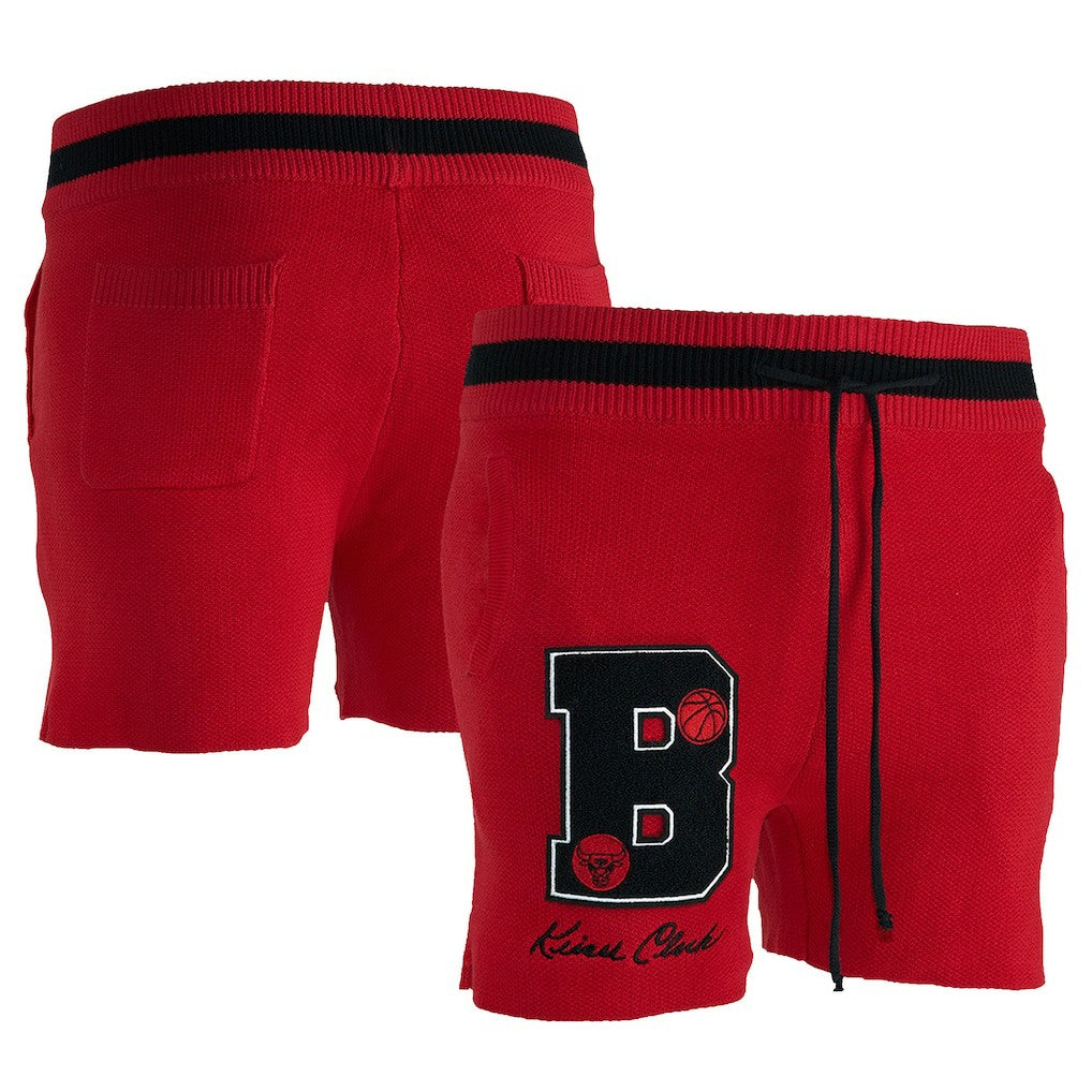 NBA - Chicago Bulls NBA x Keiser Clark No Caller ID Knit Shorts - Red/Black