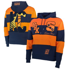 NBA - Phoenix Suns NBA x Keiser Clark No Caller ID Pullover Hoodie - Navy/Orange