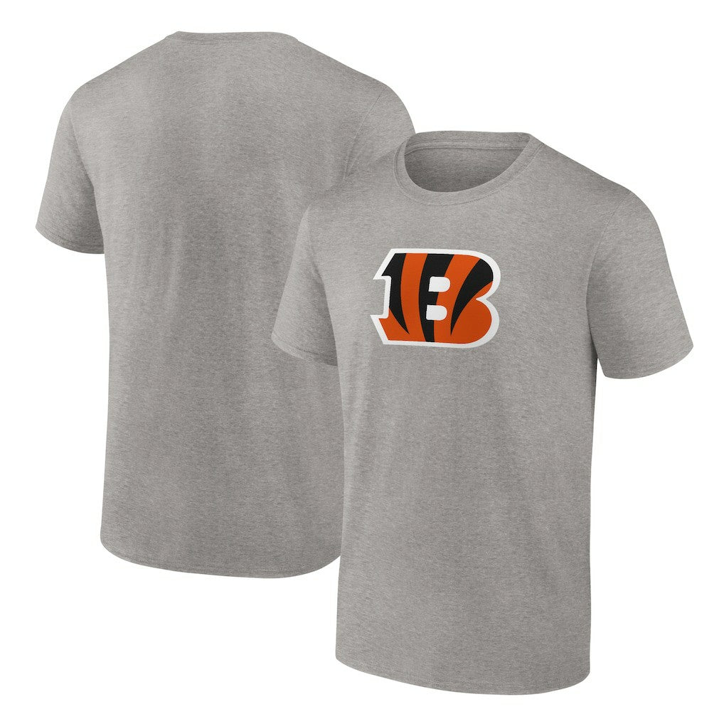 Cincinnati Bengals Primary Logo T-Shirt Heather Gray - Fanatics