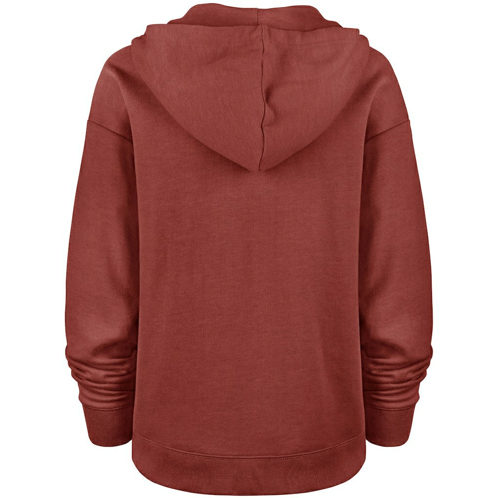 Washington Commanders '47 Women's Color Rise Kennedy Pullover V-Neck Hoodie Heathered Burgundy - 47 brand