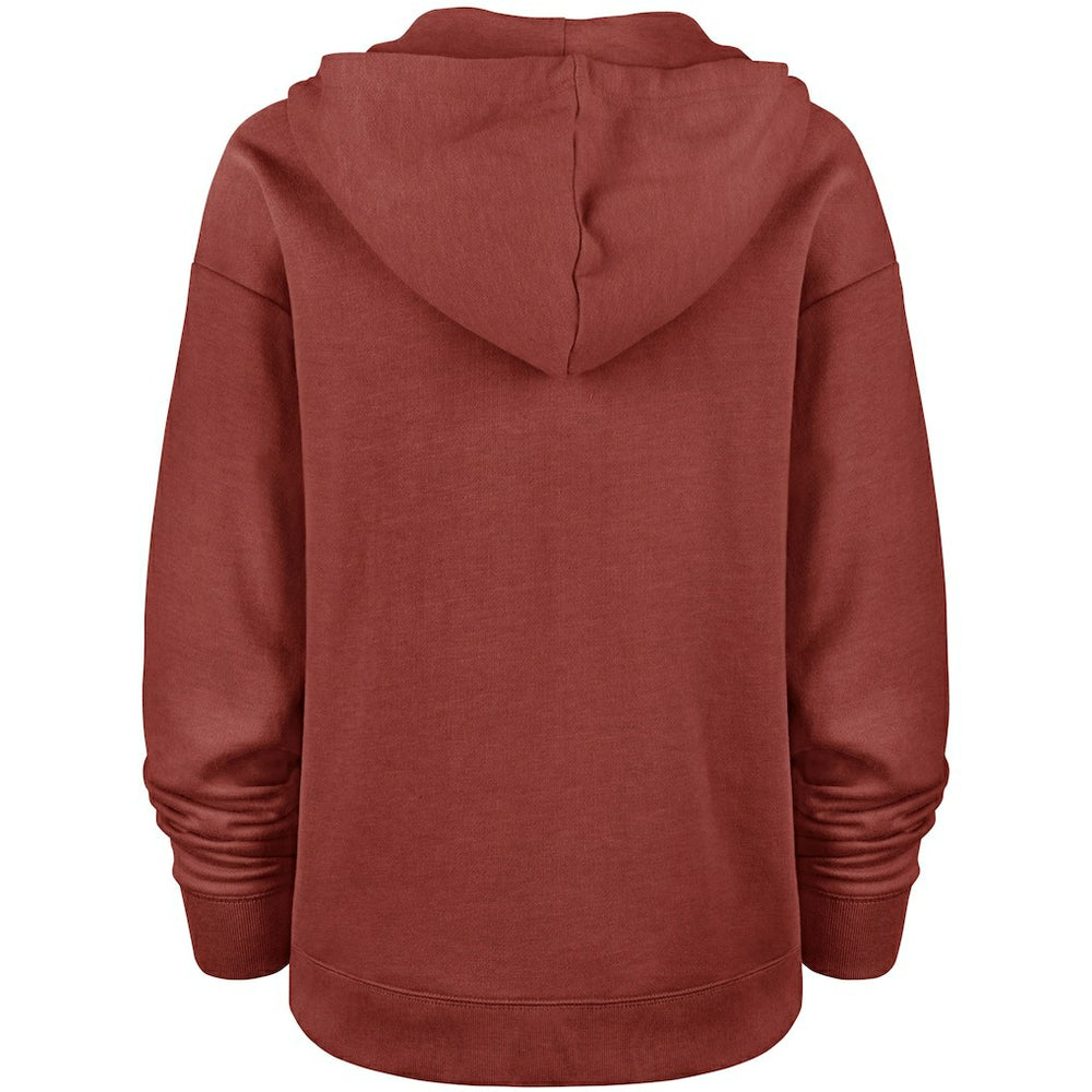 Washington Commanders '47 Women's Color Rise Kennedy Pullover V-Neck Hoodie Heathered Burgundy - 47 brand