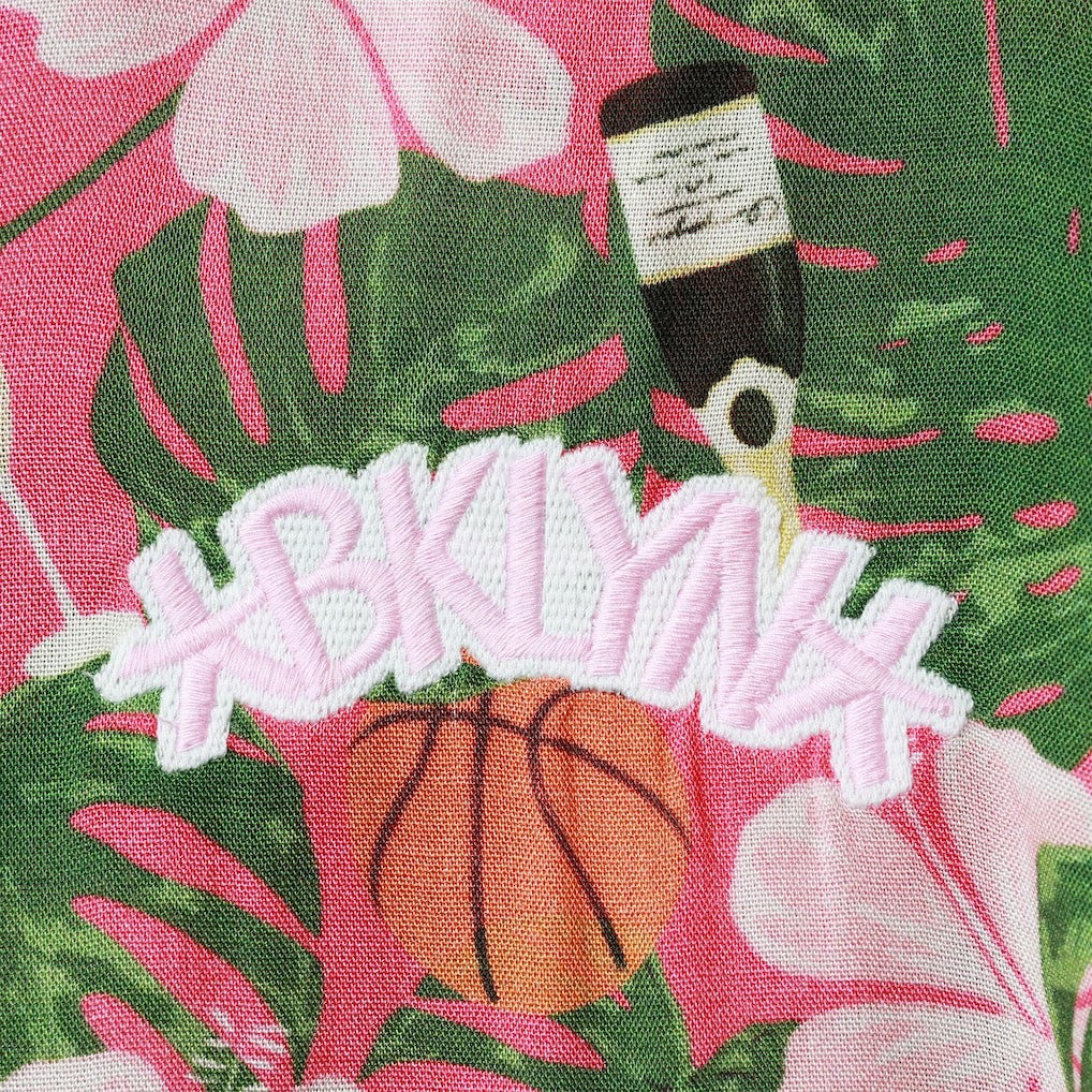 NBA - Brooklyn Nets Lusso Women's Finley-Frankie Party Top & Shorts Set - Pink