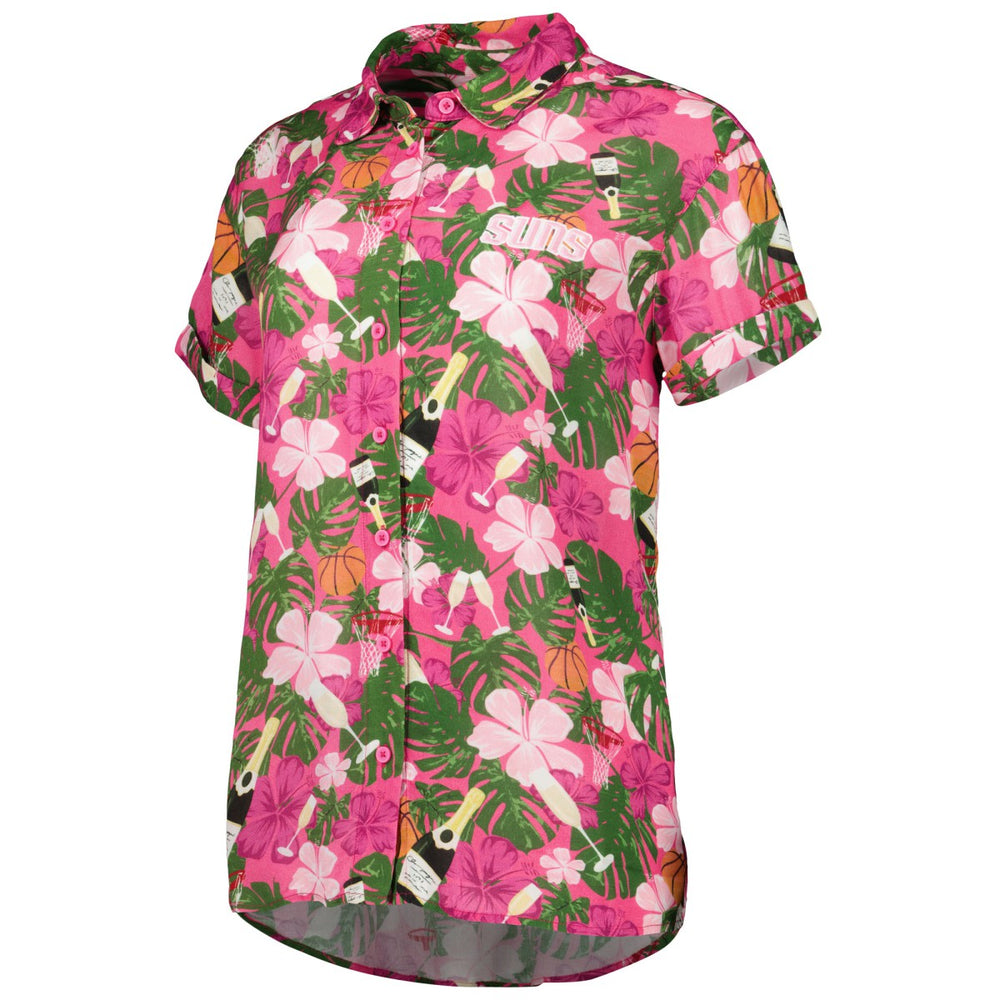 NBA - Phoenix Suns Lusso Women's Finley-Frankie Party Top & Shorts Set - Pink