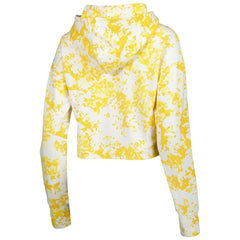 NBA - Denver Nuggets Lusso Women's Maia Tri-Blend Cropped Quarter-Zip Top - Gold/White