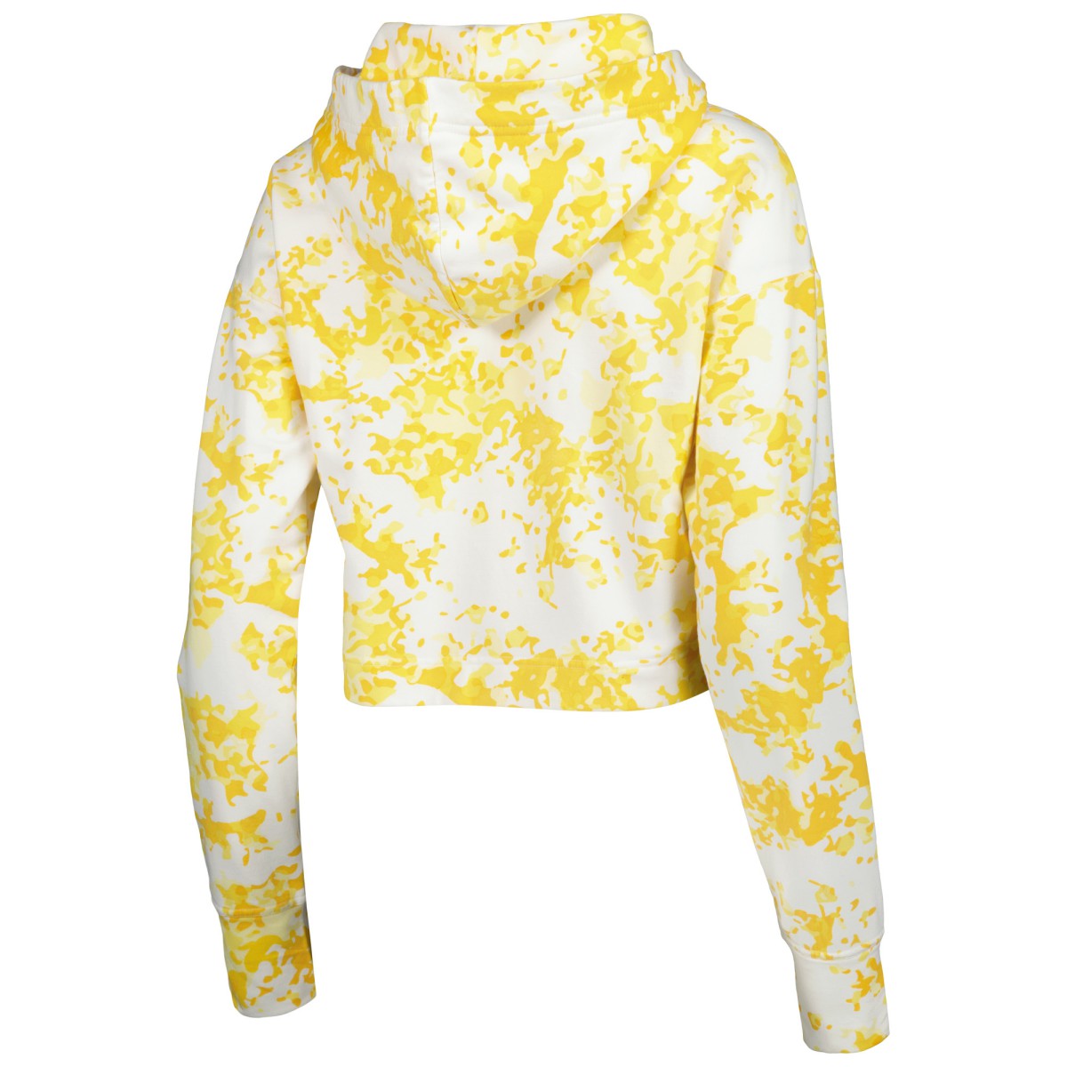 NBA - Los Angeles Lakers Lusso Women's Maia Tri-Blend Cropped Quarter-Zip Top - Gold/White