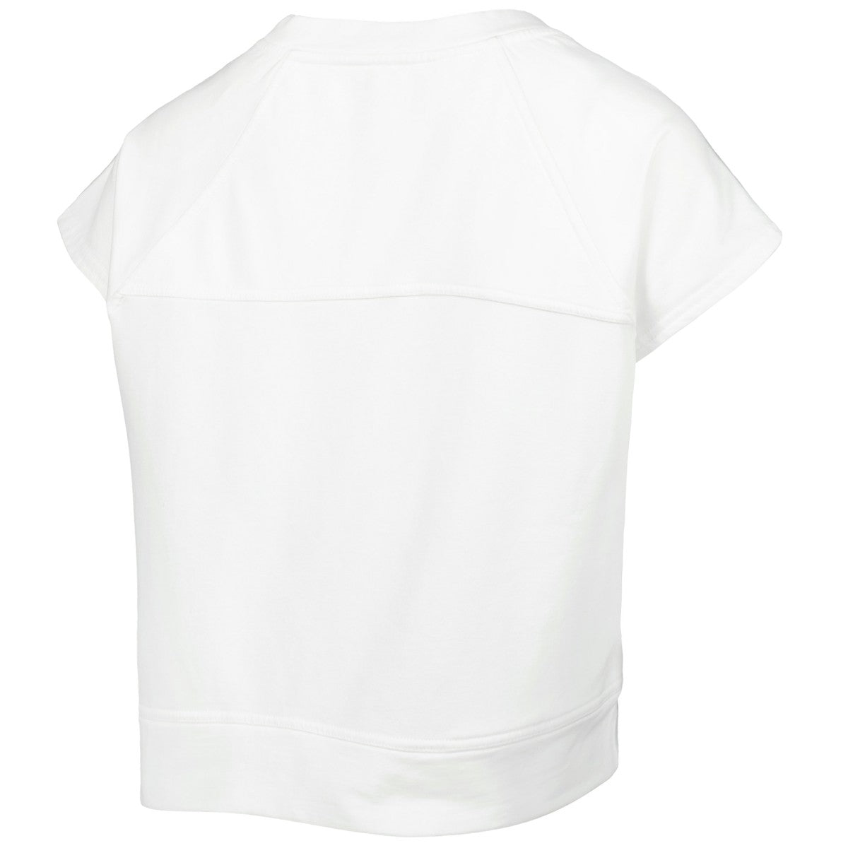 NBA - Phoenix Suns Lusso Women's Margot Cropped Tri-Blend Cap Sleeve Sweatshirt - White