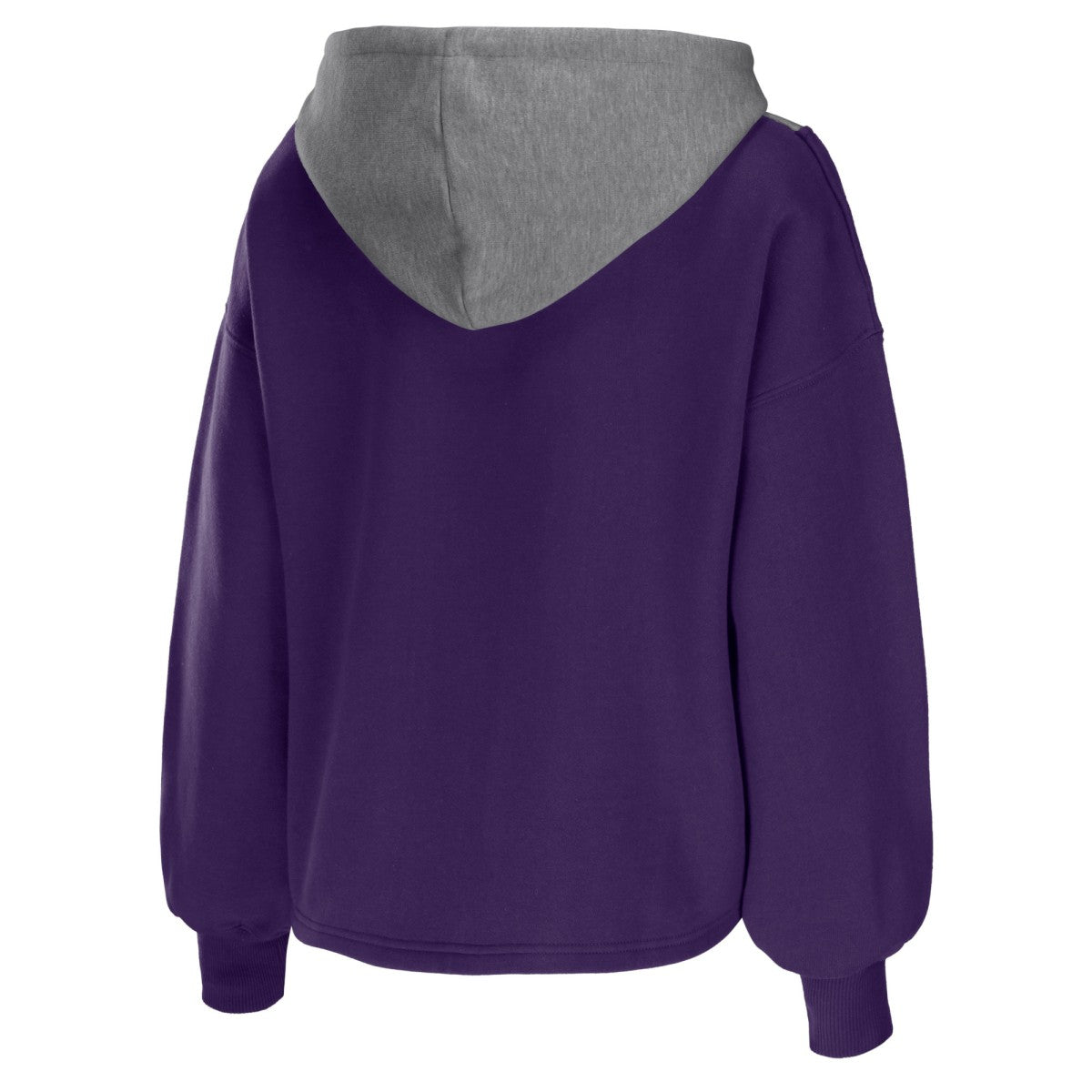 NBA - Phoenix Suns WEAR by Erin Andrews Women's Pieced Quarter-Zip Hoodie Jacket - Purple